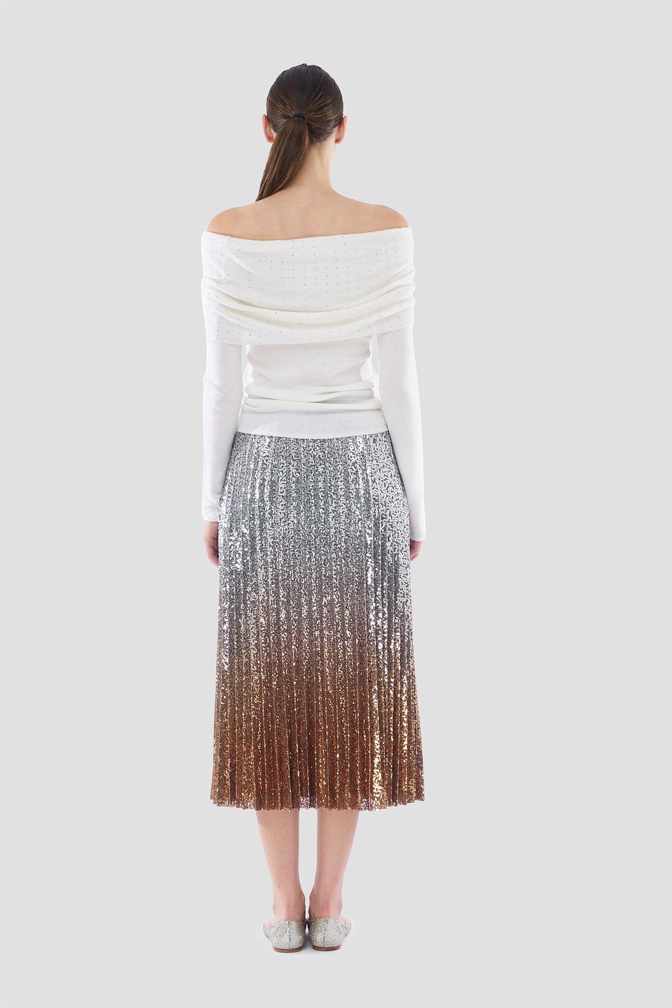 Belinda Ombre Pleated Skirt