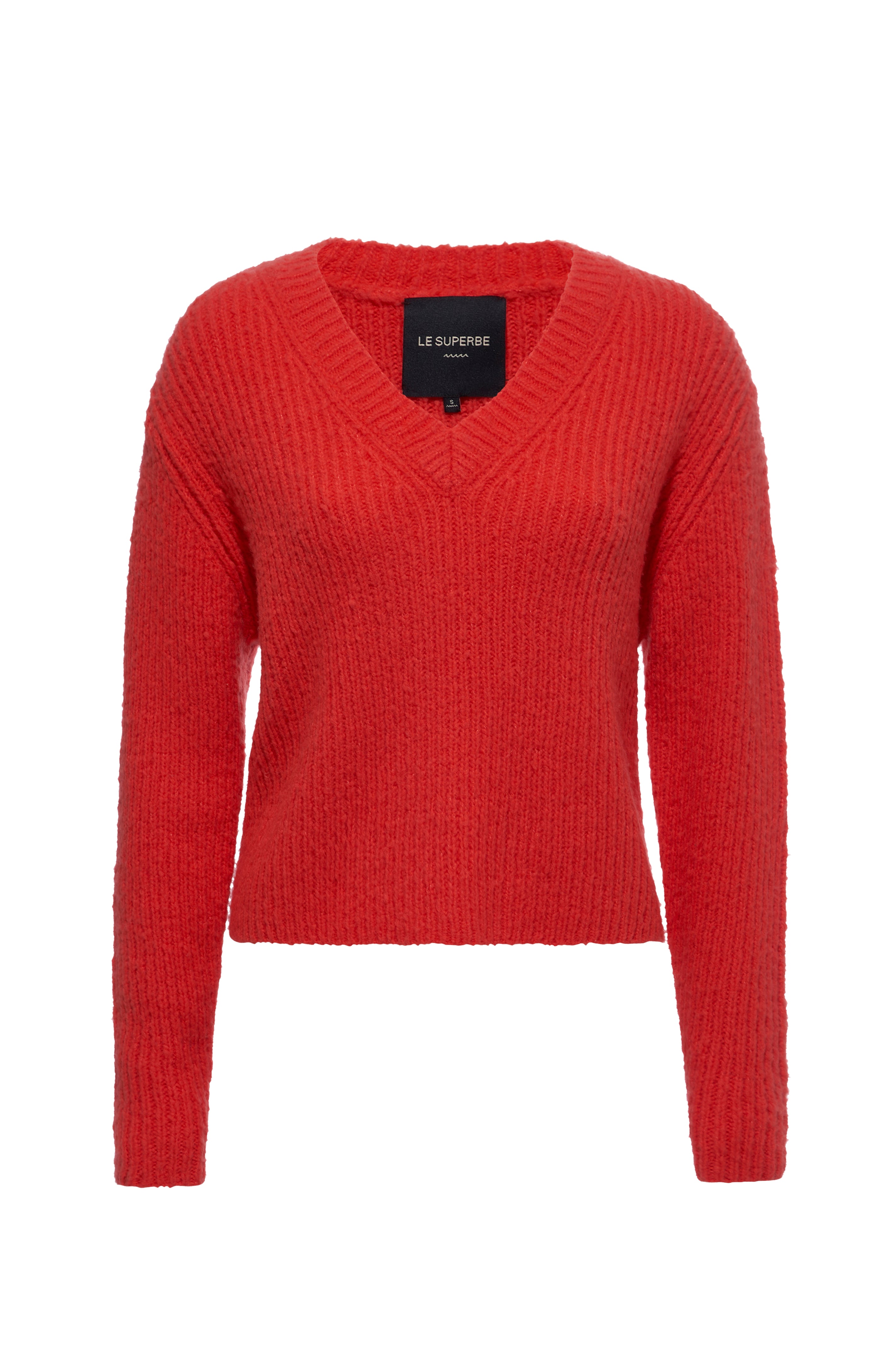 flat of red le superbe sweater