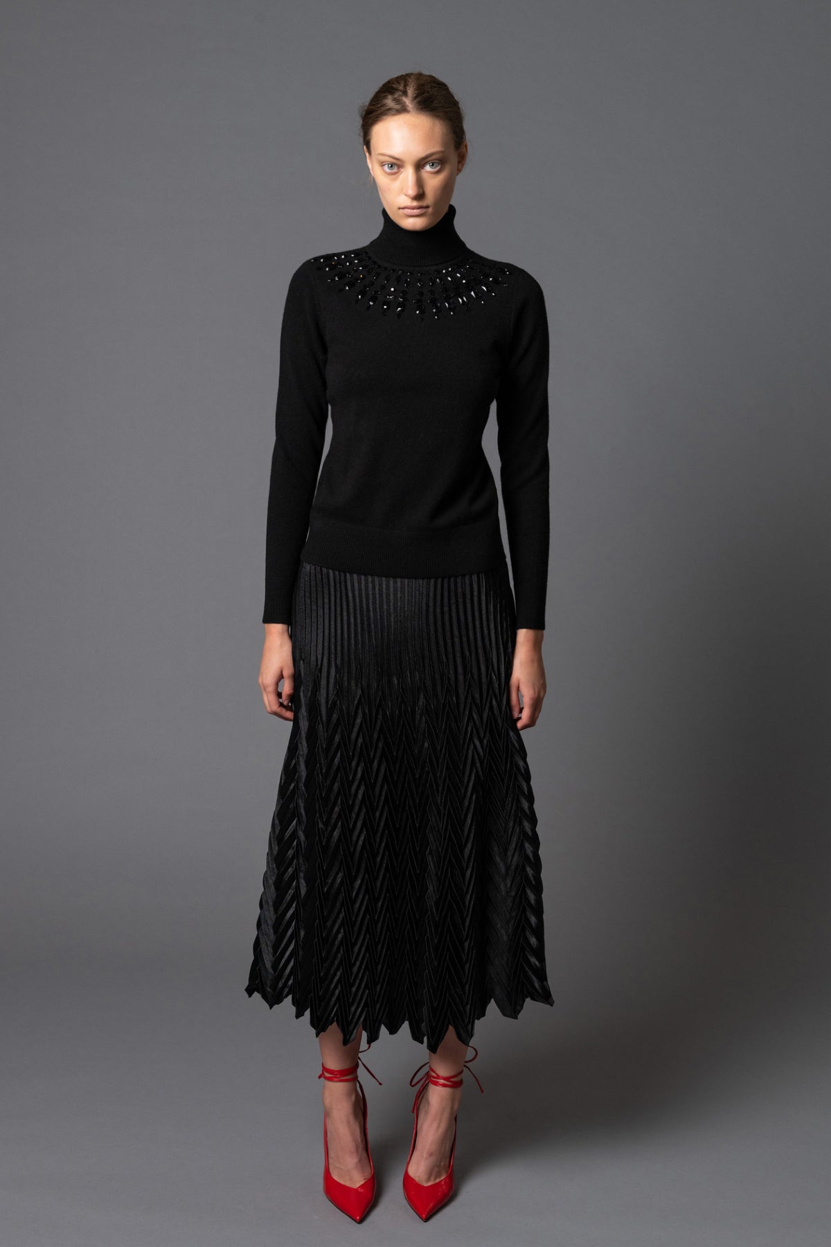 Origami Double Pleat Skirt