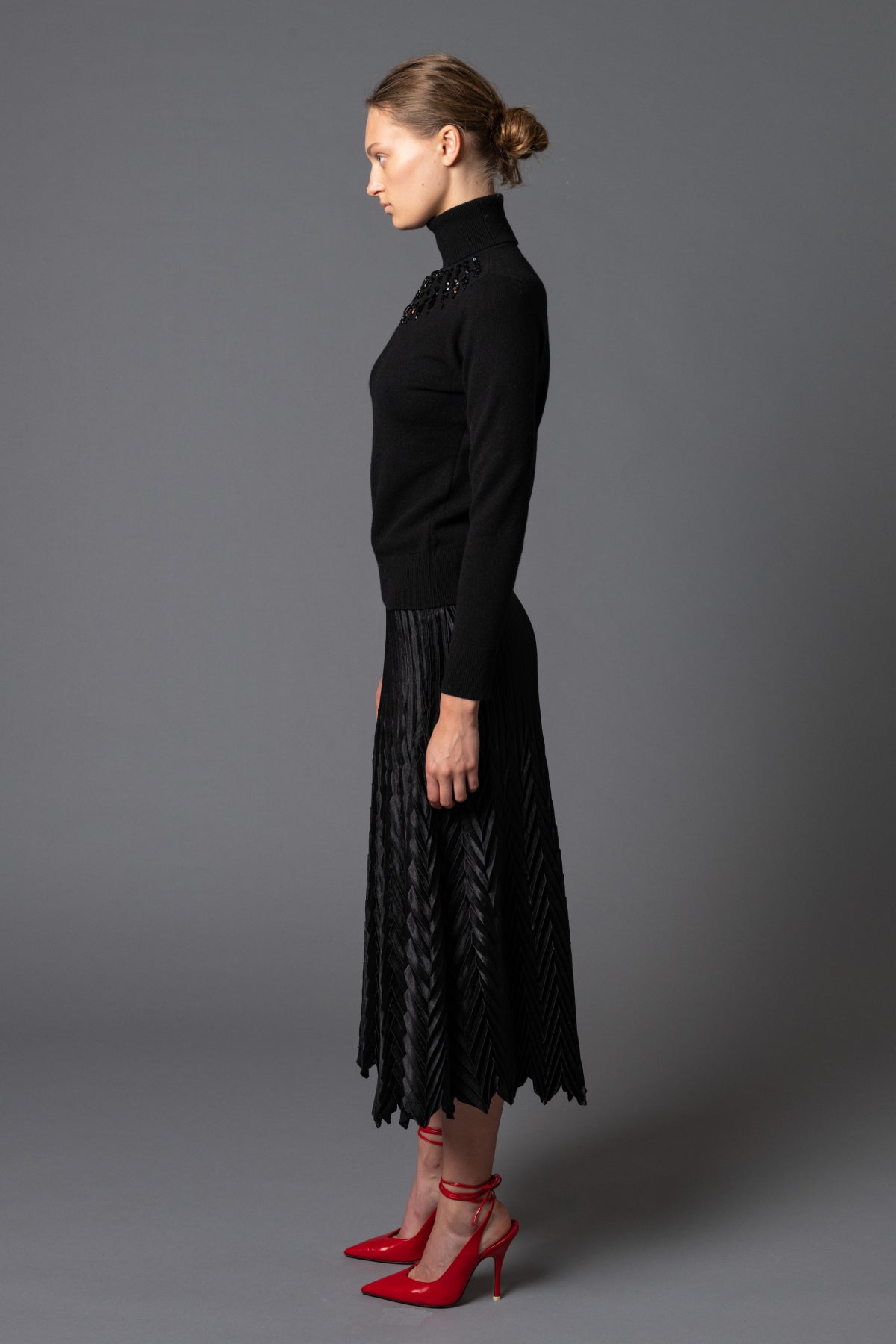 Origami Double Pleat Skirt