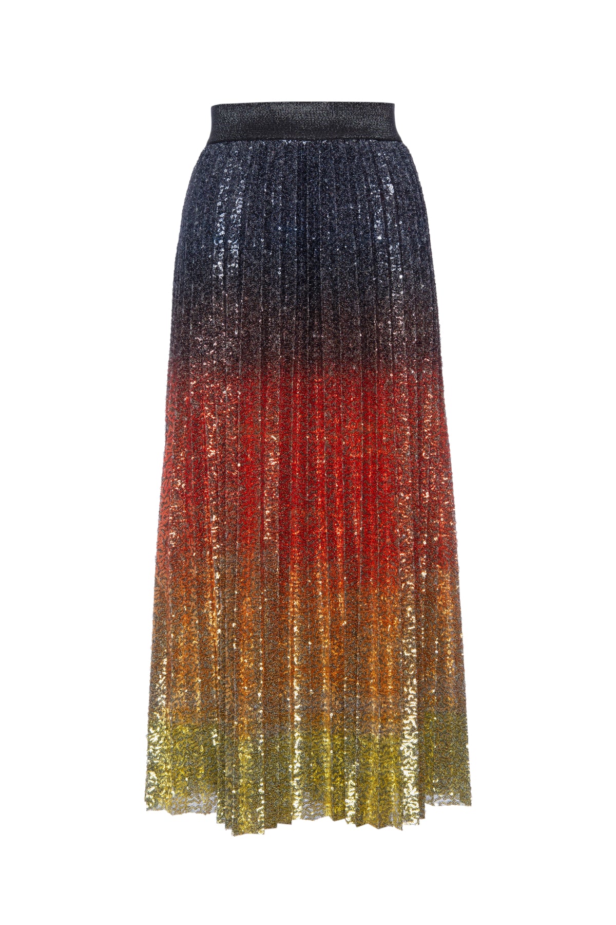 Falda plisada Flame Degrade