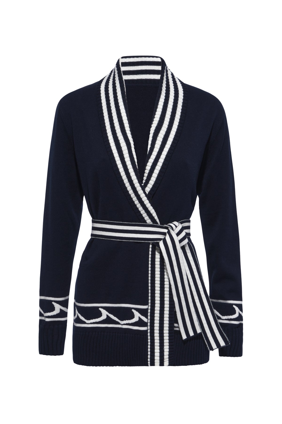 White Cap Boyfriend Cardigan