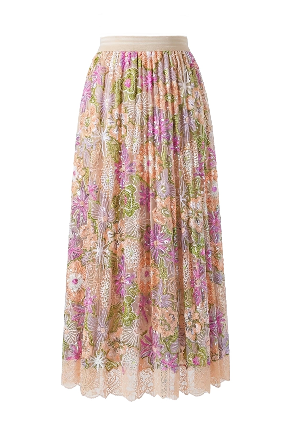 Flori Culture Pleated Skirt