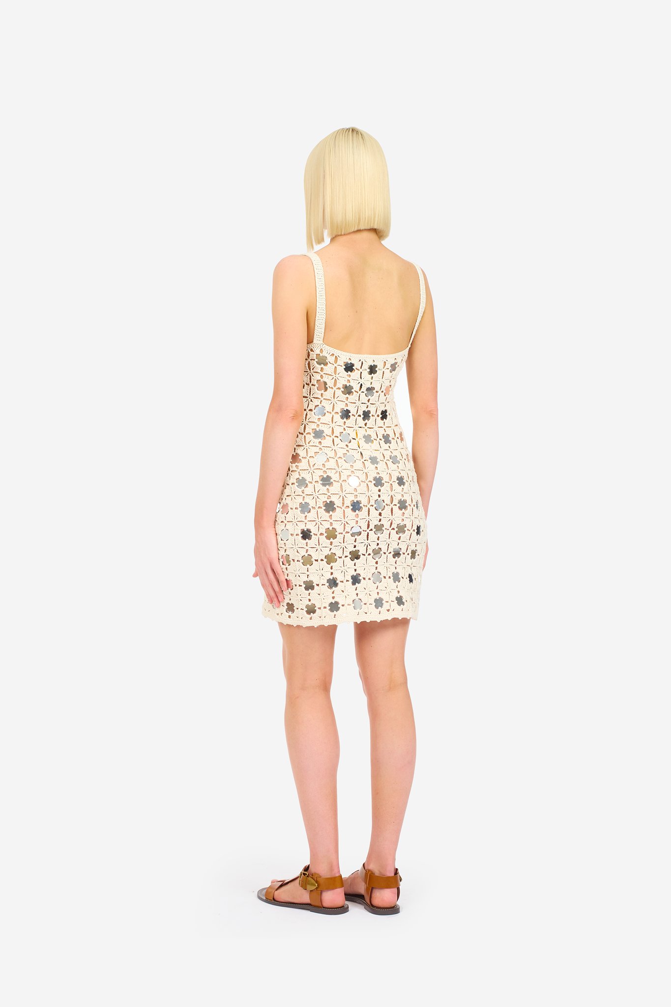 Gypset Crochet Mirrored Mini Dress