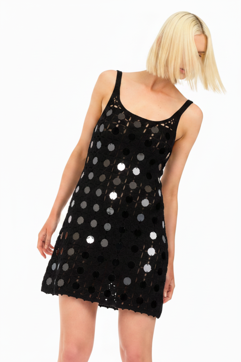 Gypset Crochet Mirrored Mini Dress