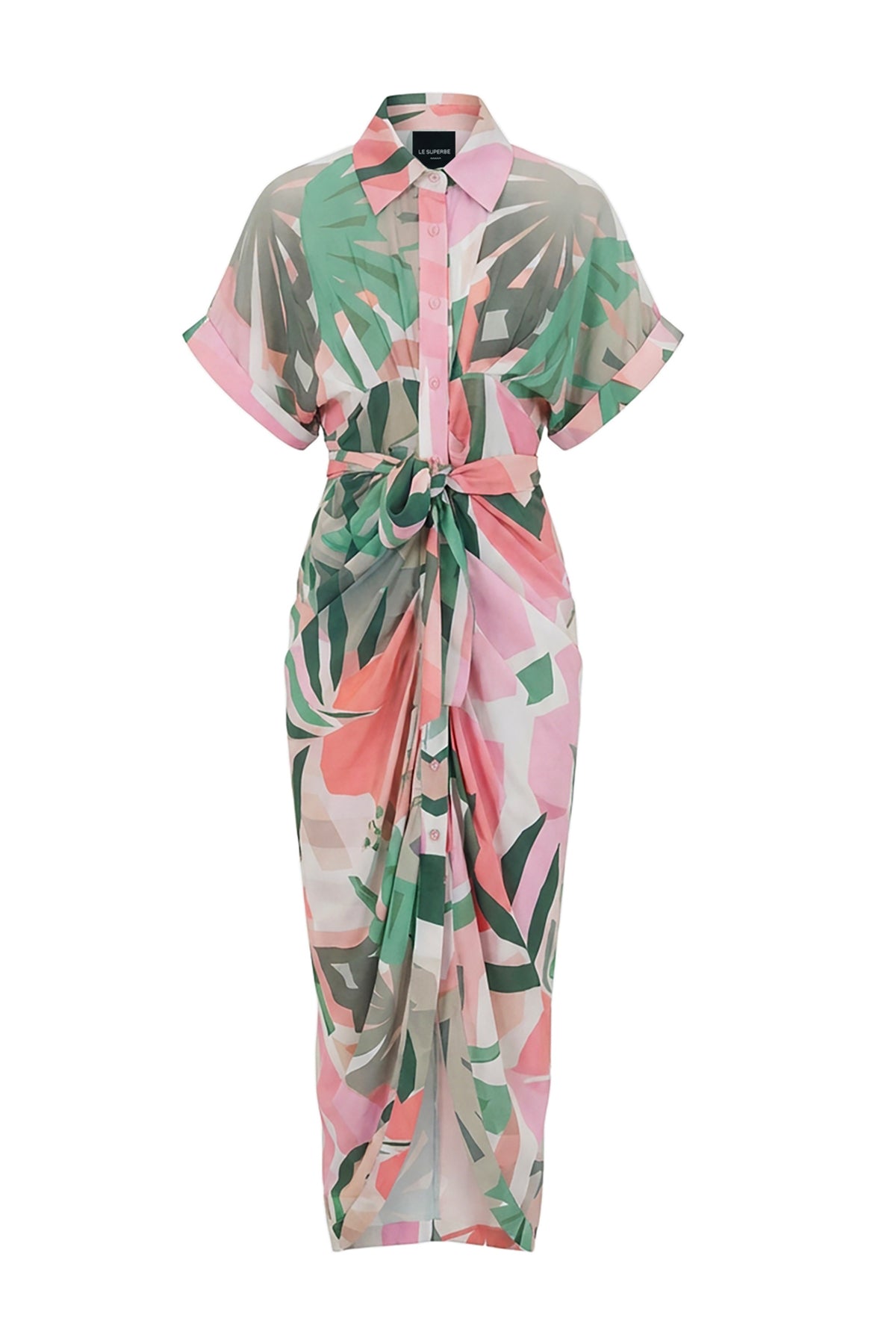 Geo Tropical Miko Dress