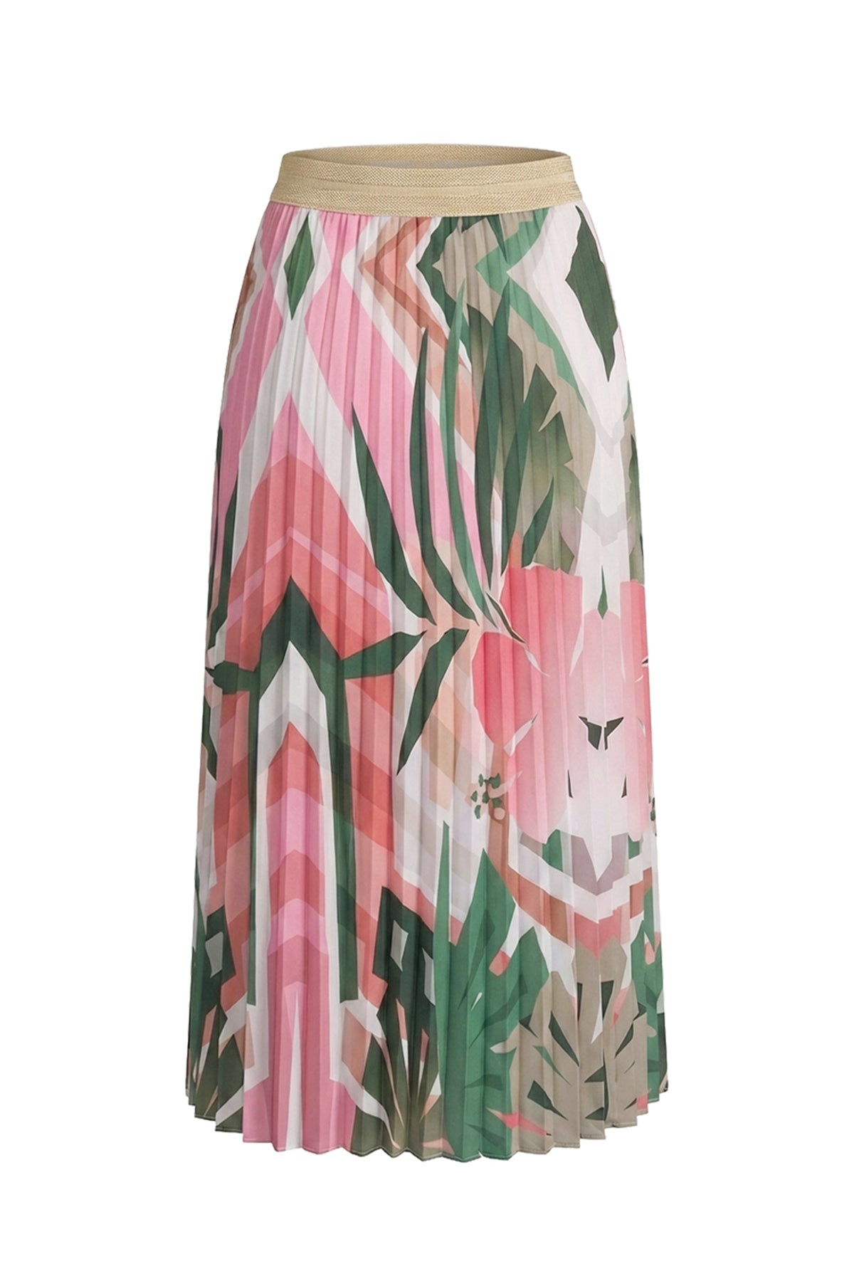 Geotropical Pleated Skirt