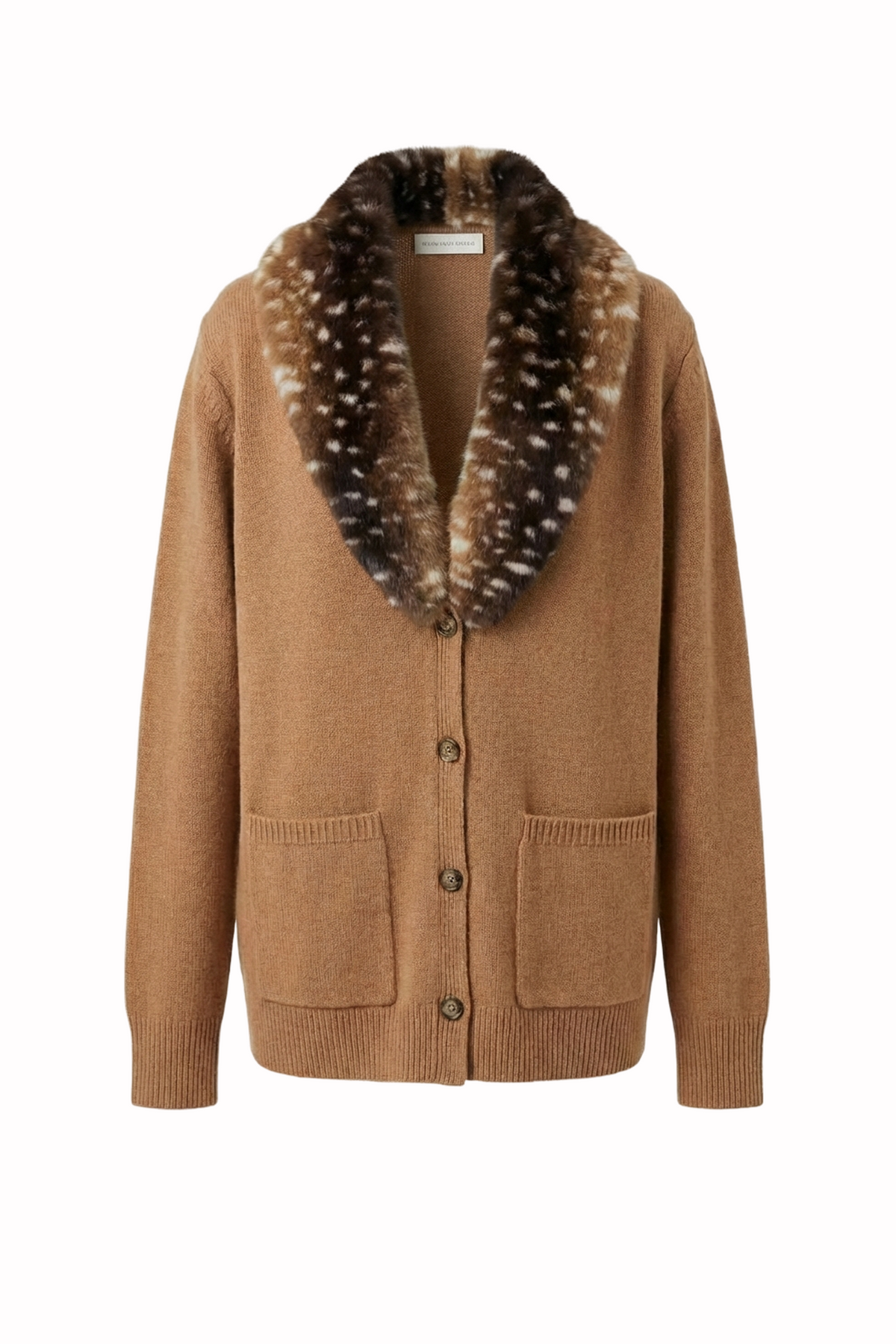 Coastal Fur Neck Cardigan