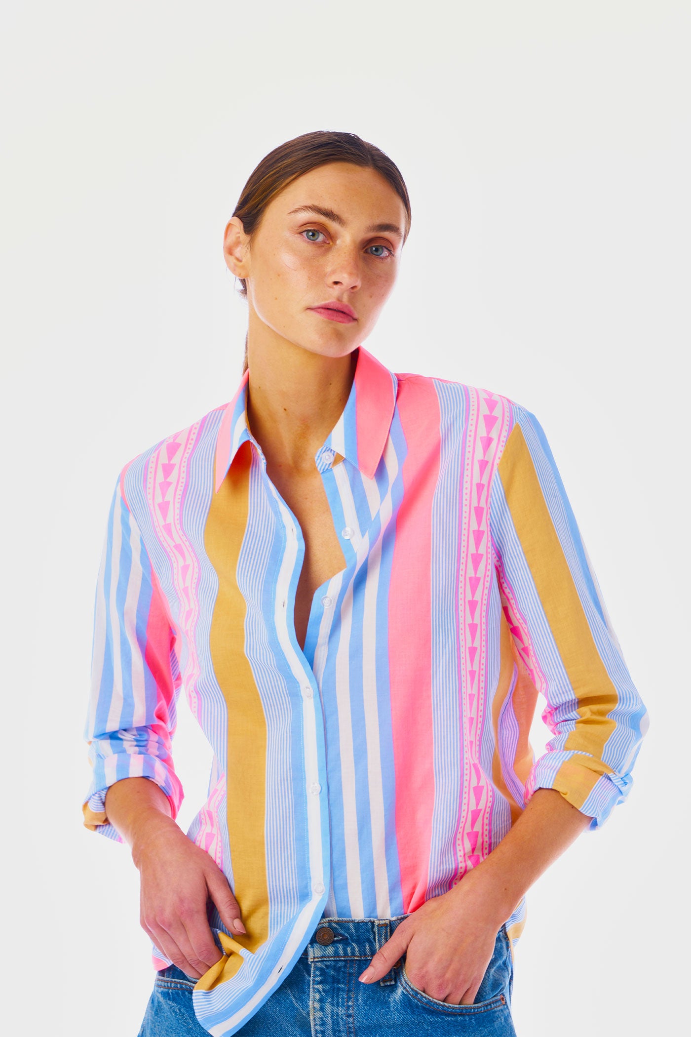 Goa Stripe Boyfriend Shirt