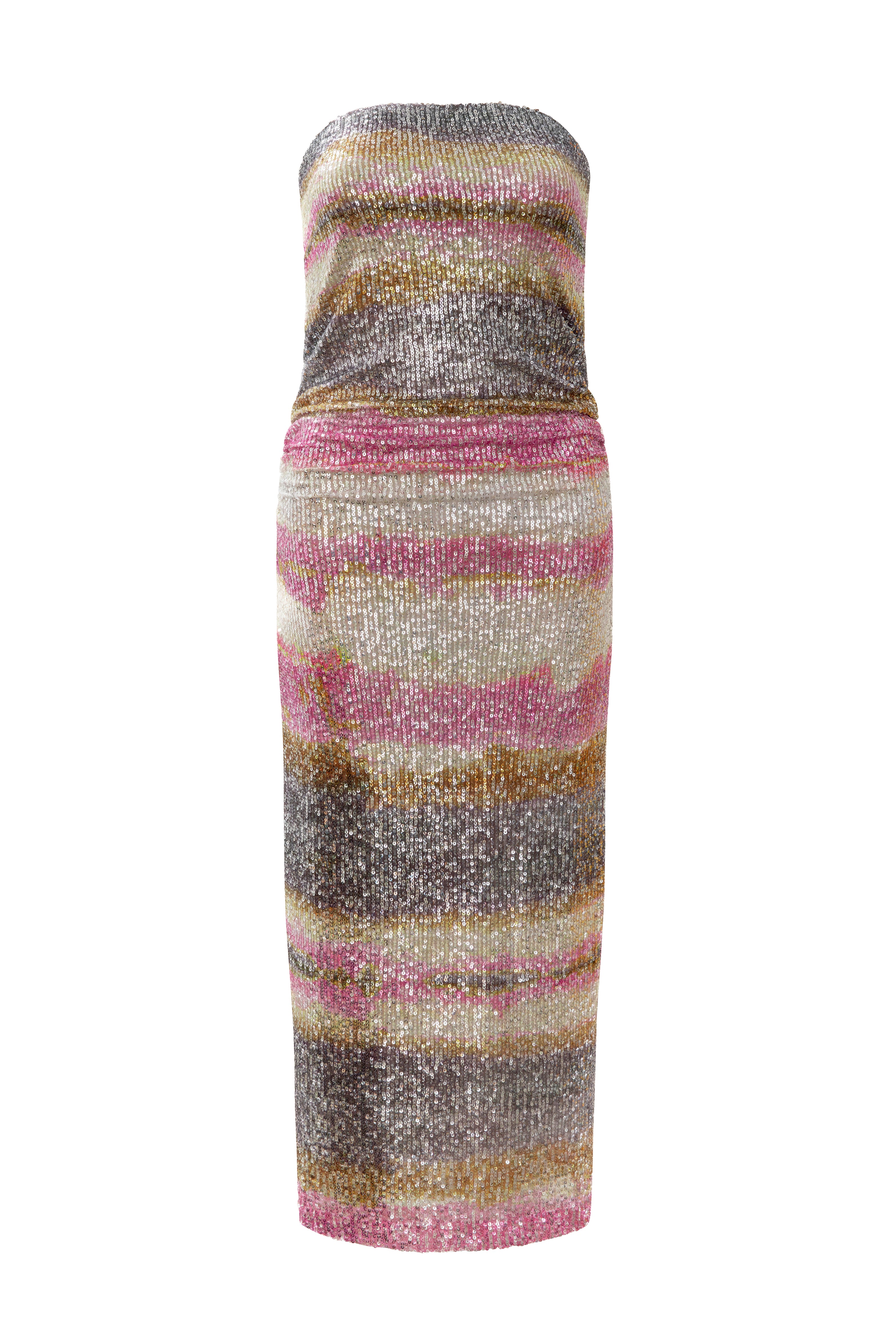 Shibori Stripe Tube Dress