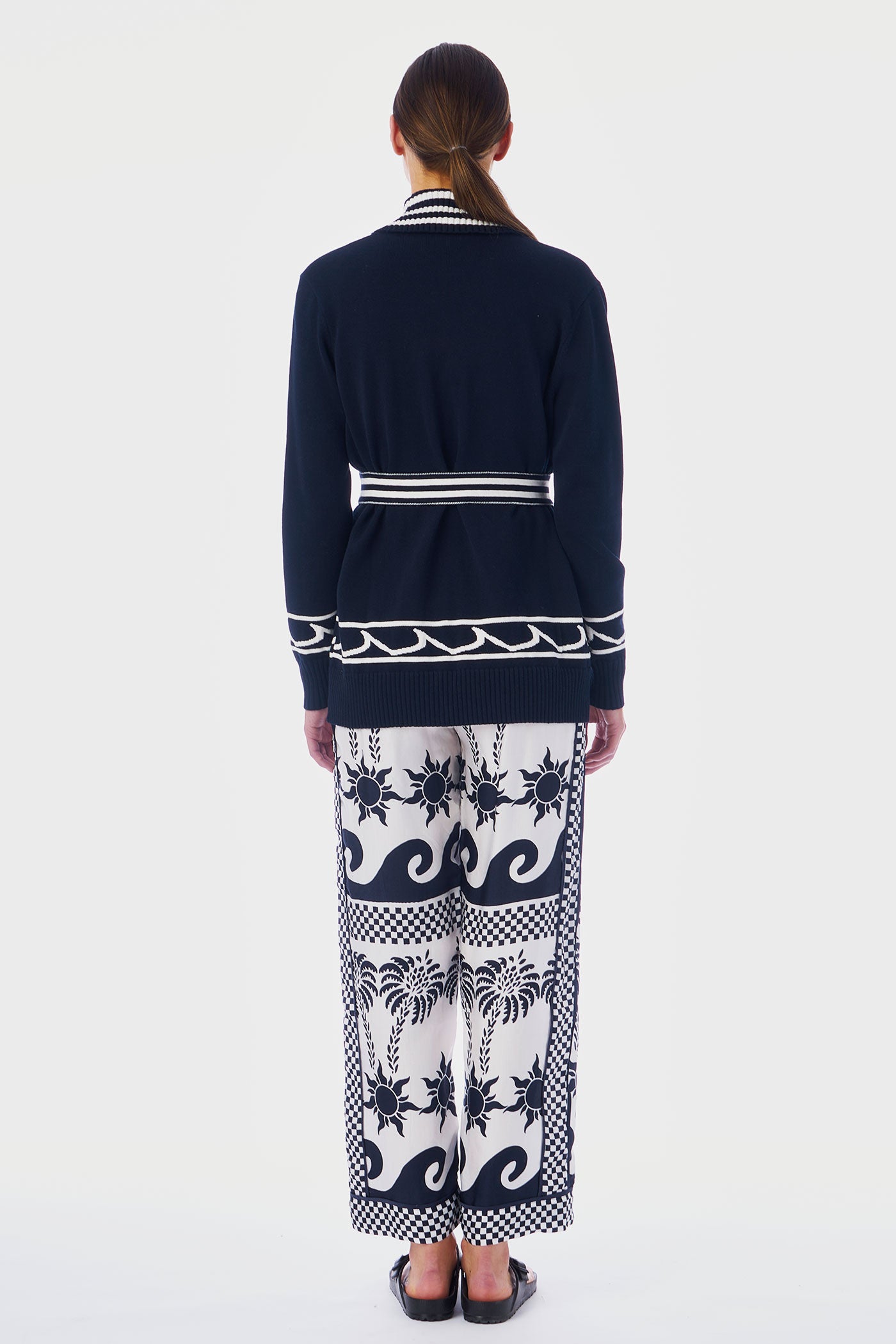 White Cap Boyfriend Cardigan