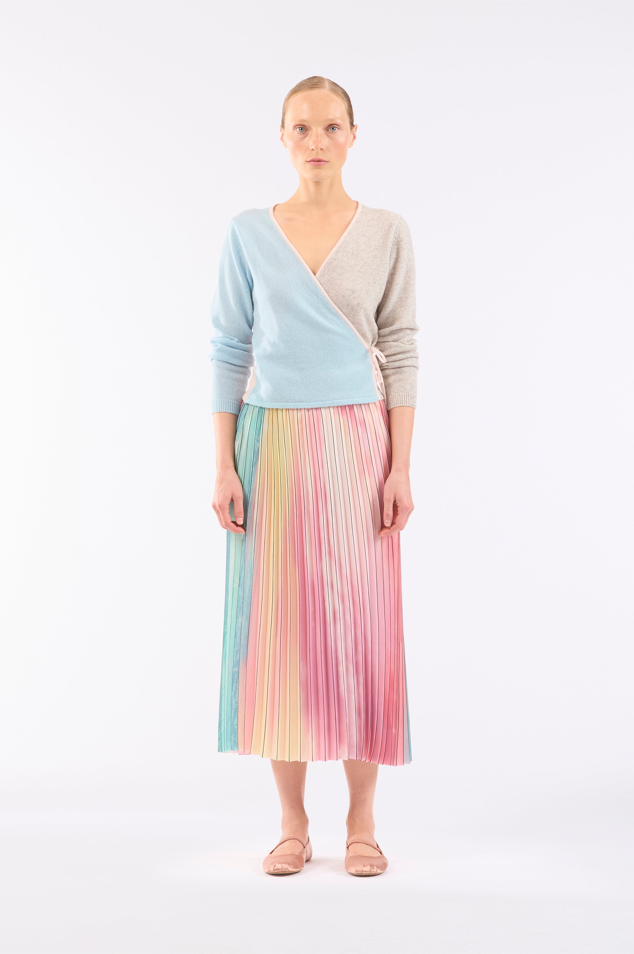 Scattered Clouds Pleated Skirt
