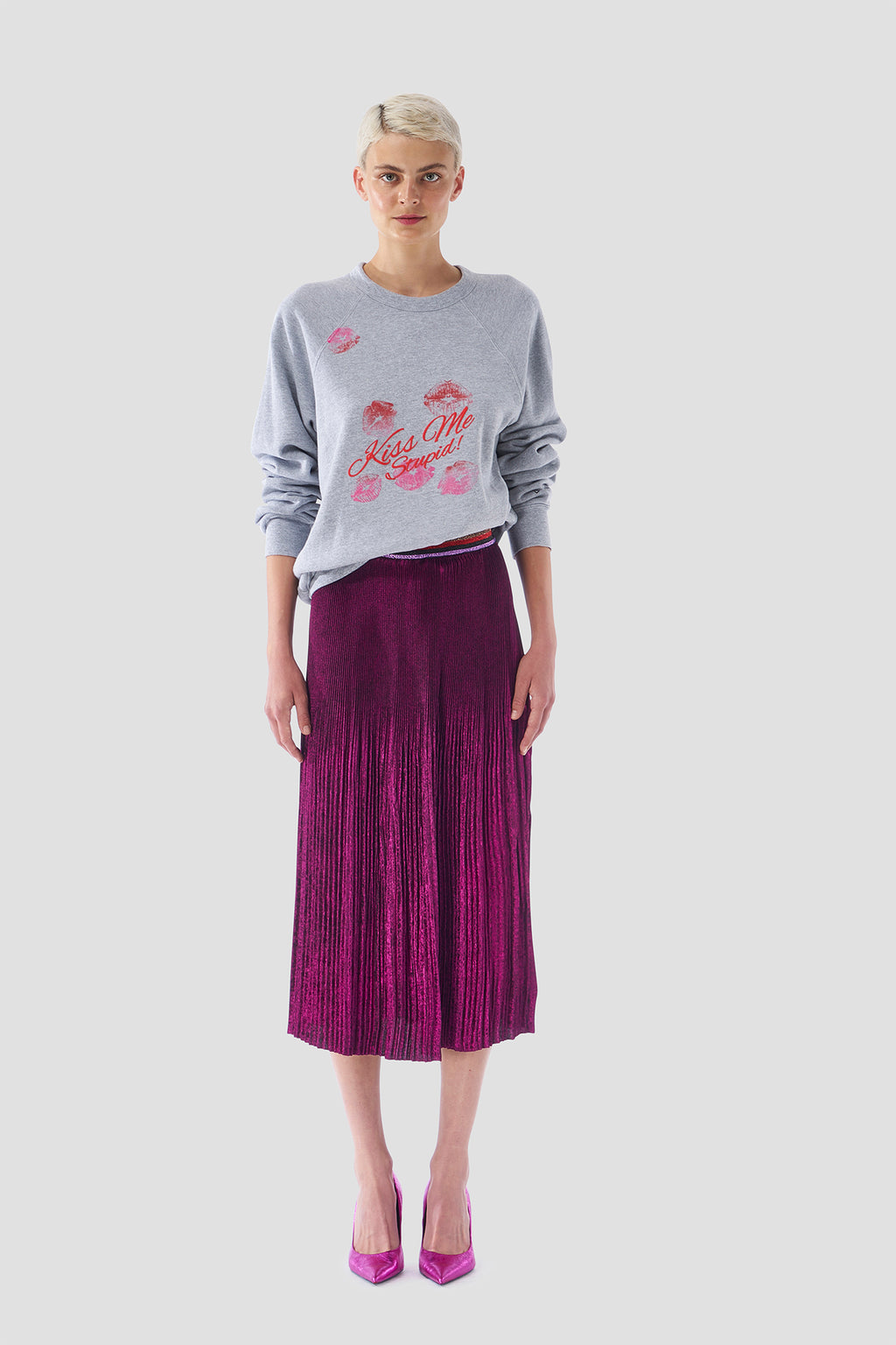 Kiss Me Crew Neck Sweatshirt