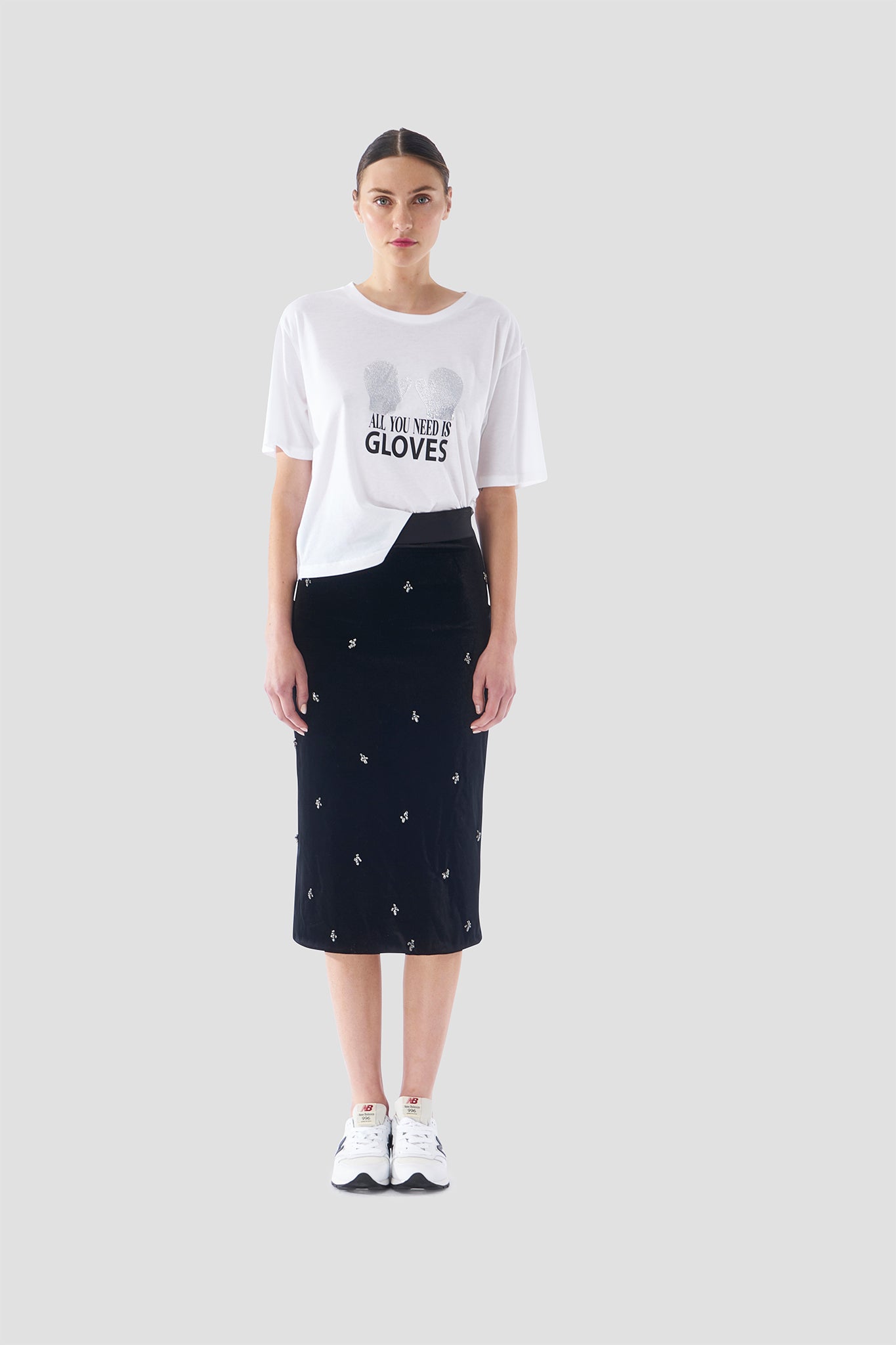 Embroidered Liza Skirt