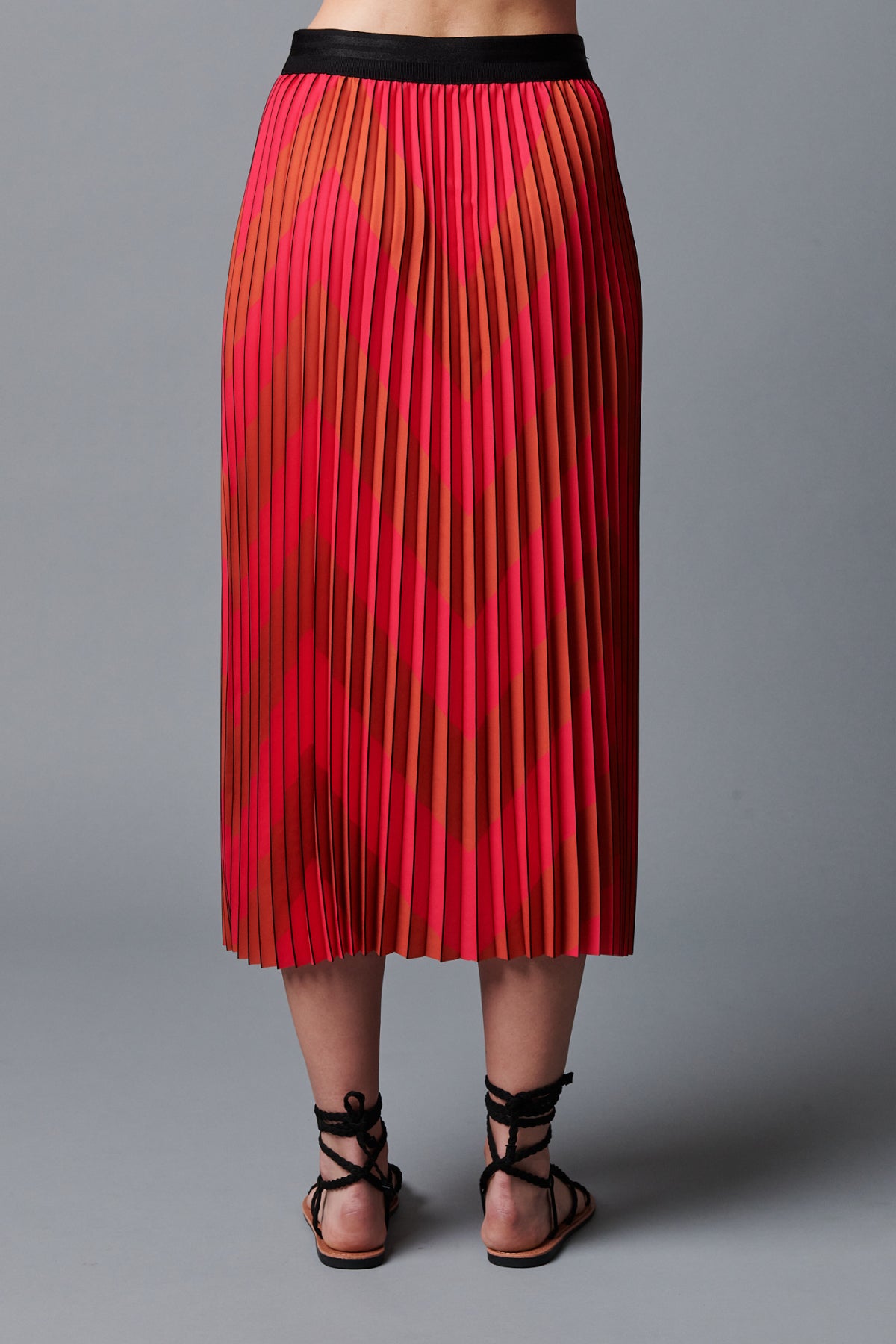 Le Superbe Chevron Pleated Skirt