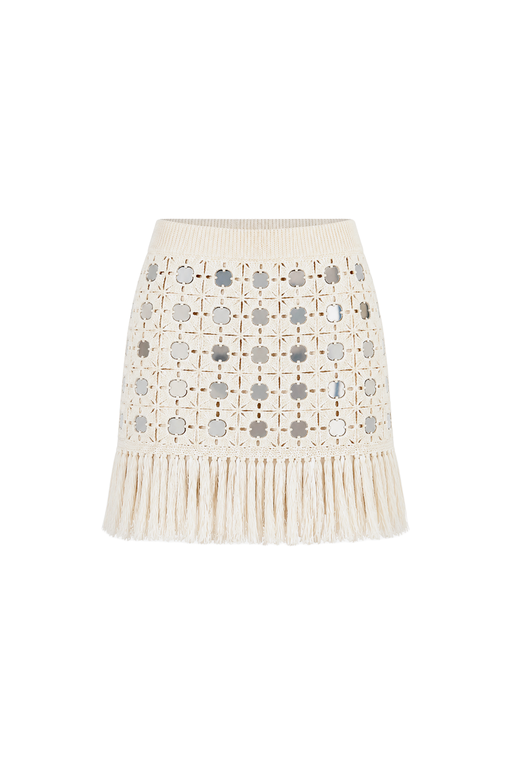 Gypset Crochet Mirrored Mini Skirt