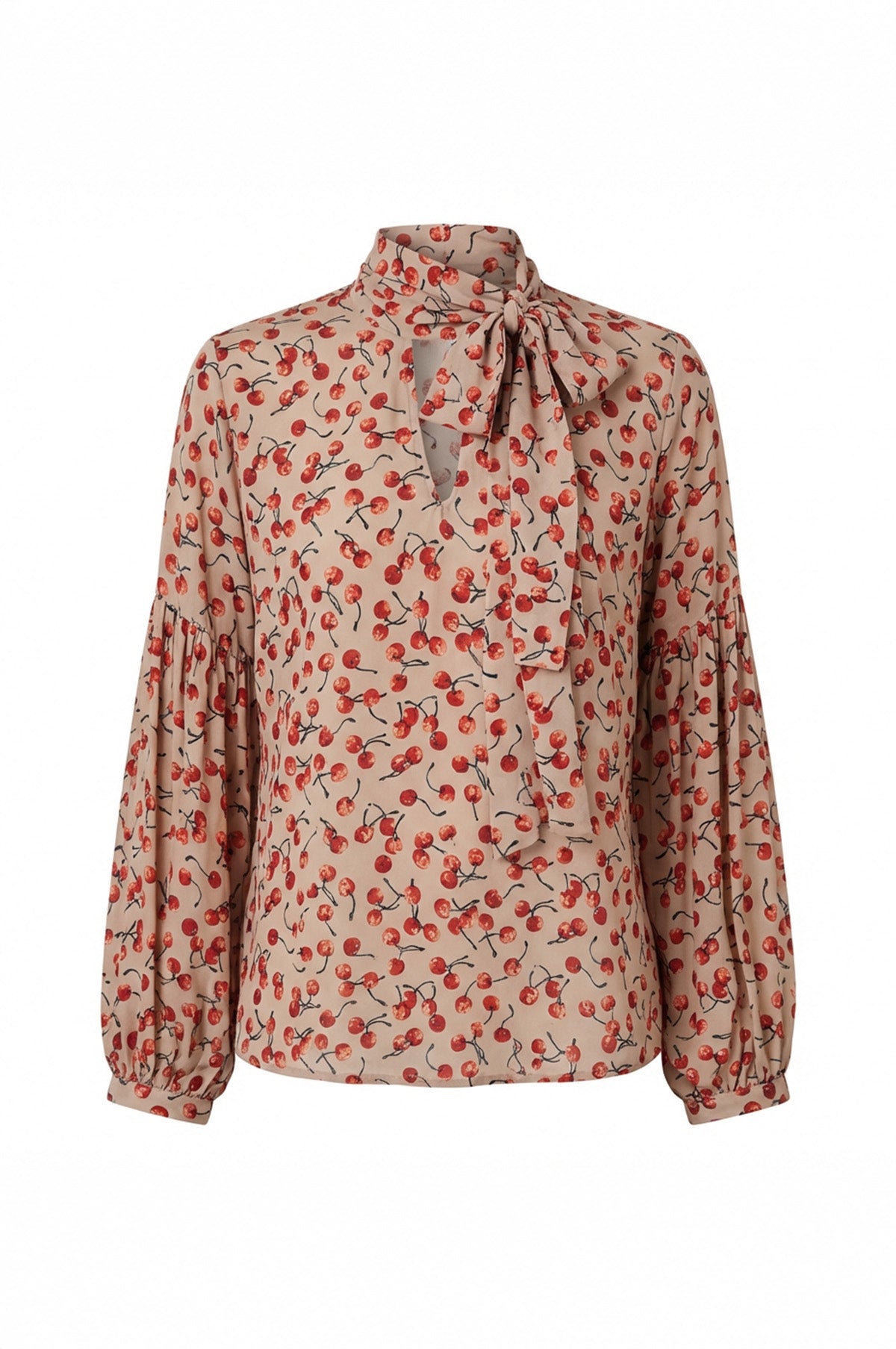 Cherry On Top Tie Blouse