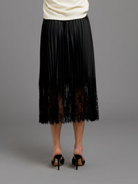 Interlace Pleated Skirt