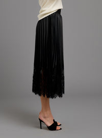 Interlace Pleated Skirt