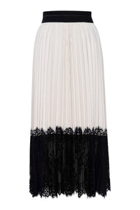 Interlace Pleated Skirt