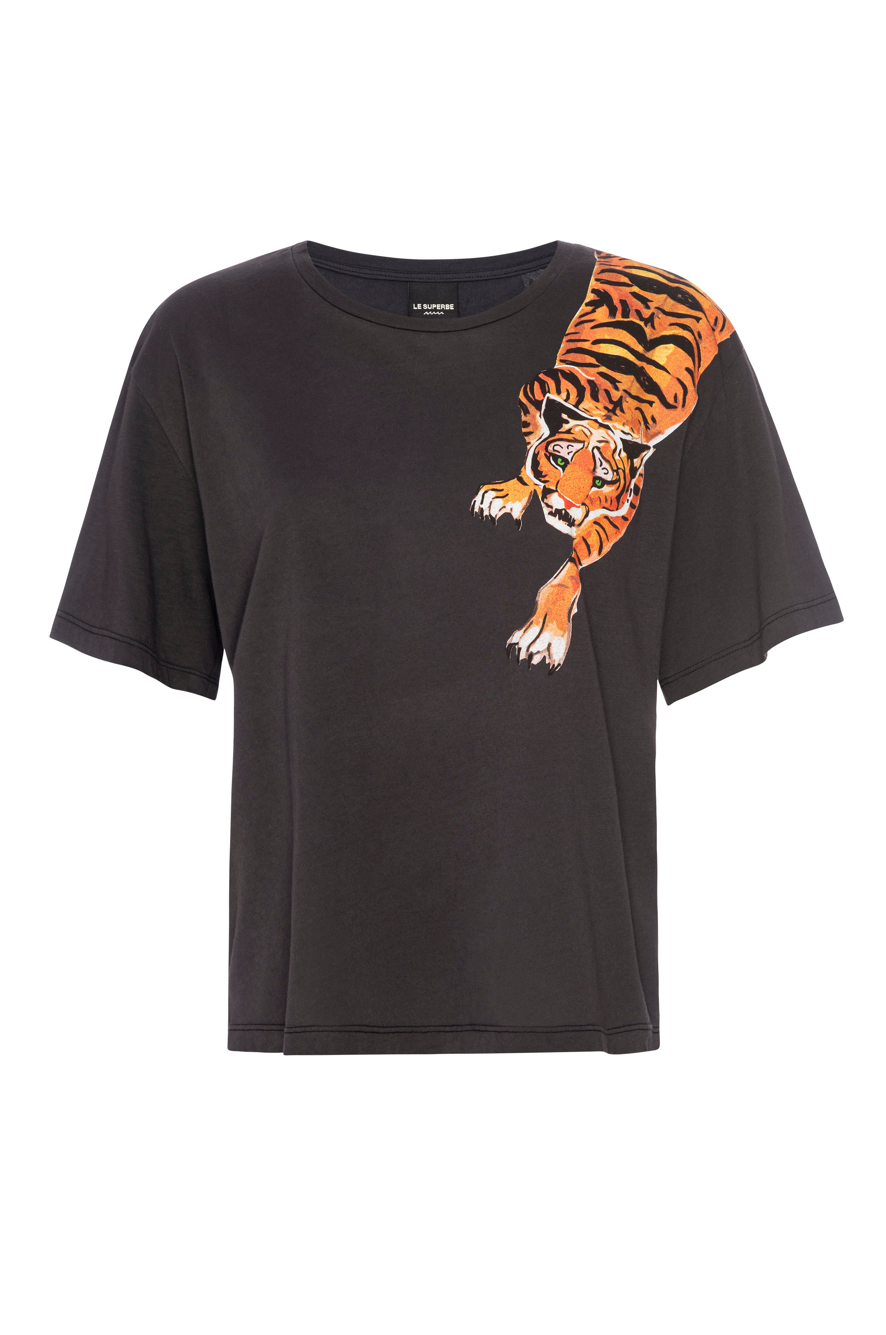 Le Superbe Scratching tiger tea washed black
