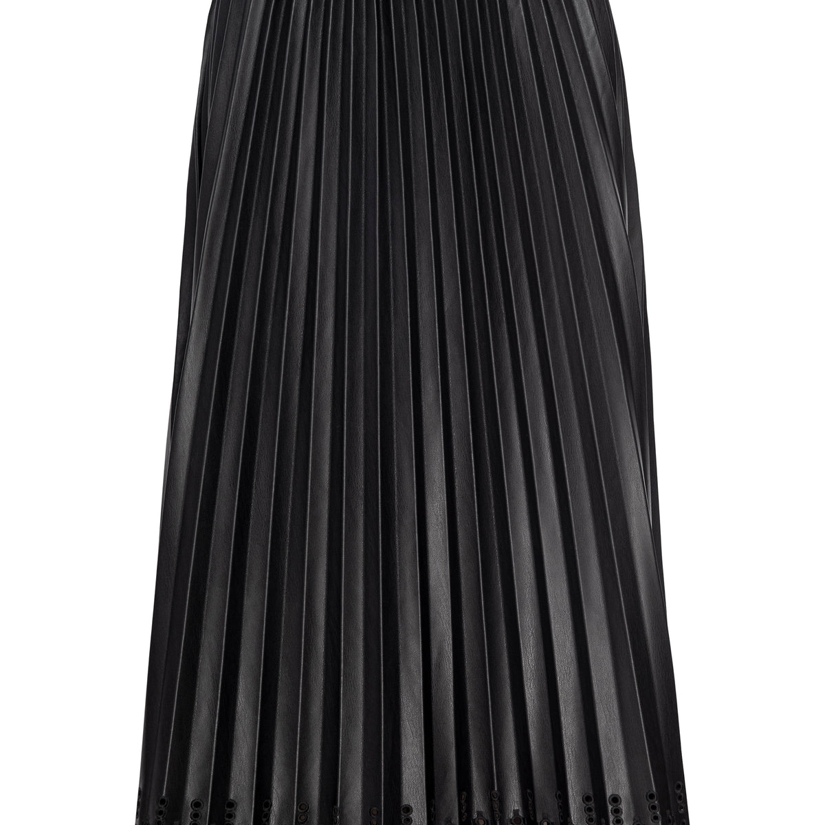 Black Pleated Midi Skirt Outfit Leather Pleated Skirt Topshop Pleats