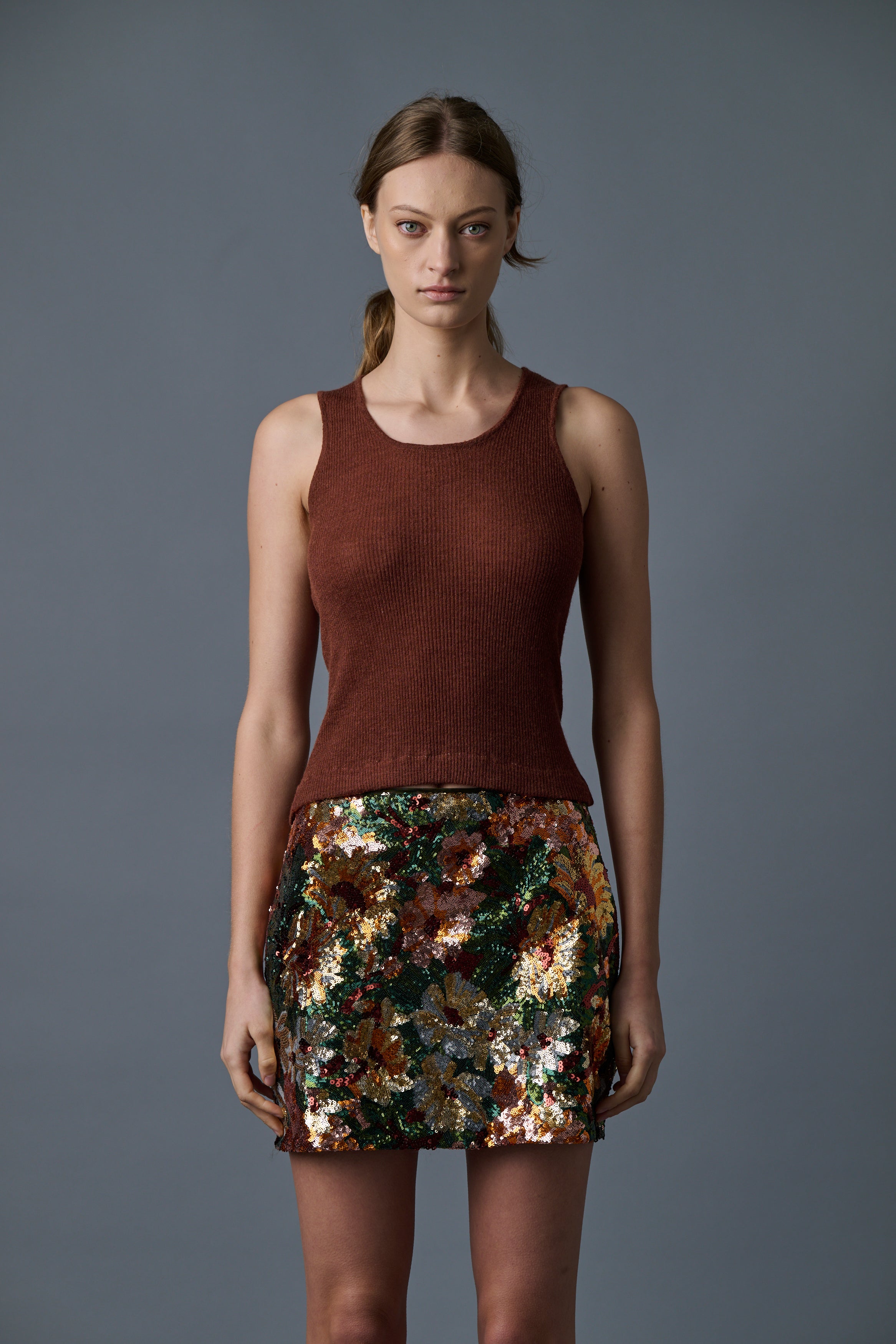 Le Superbe Fall Floral Skirt