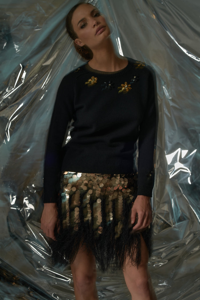 Dripping Daisy Sweater