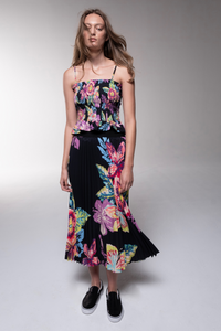 Acid Hawaii Pleated Skirt