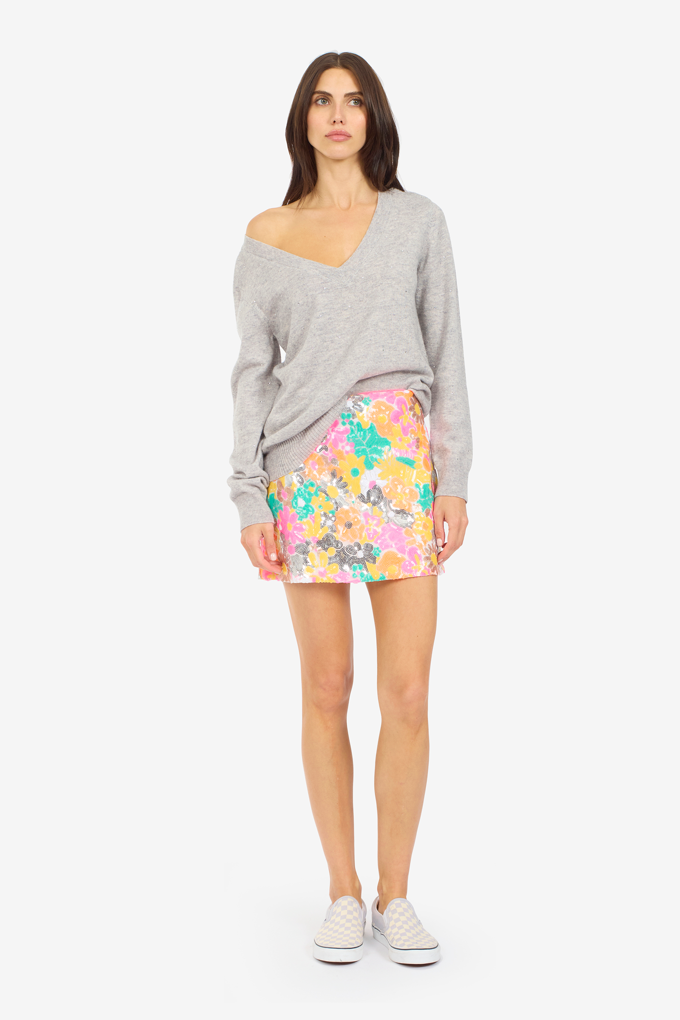 Neon Tuileries Mini Skirt