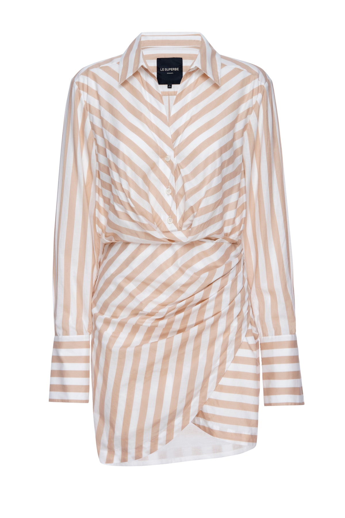 Le Superbe Montmartre Dress in Sand Stripe