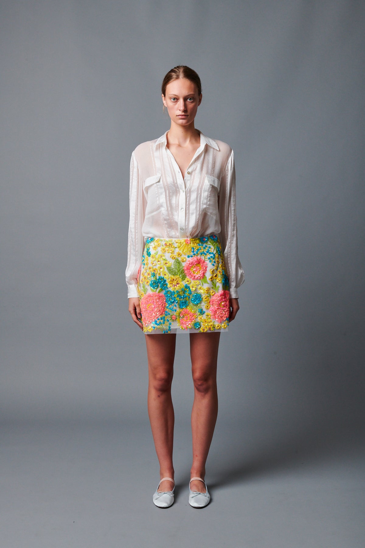Le Superbe Ojai Flower Mini Skirt