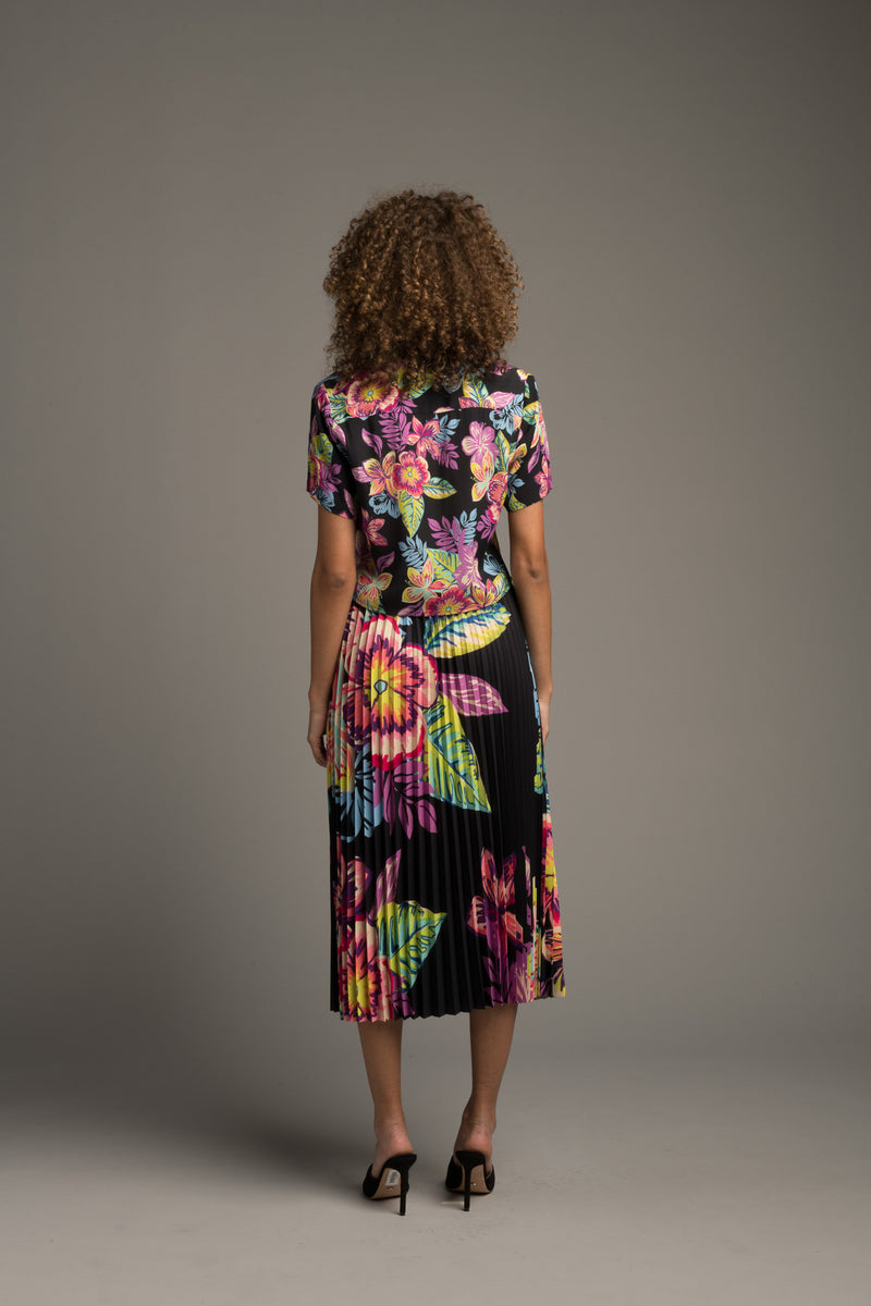 Acid Hawaii Pleated Skirt