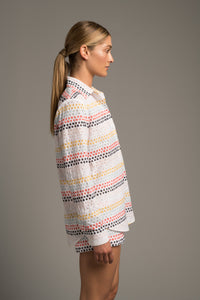 Sunset Eyelet Bf Shirt