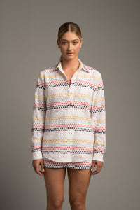 Sunset Eyelet Bf Shirt