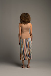 Moroccan Tiles Pleated Skirt