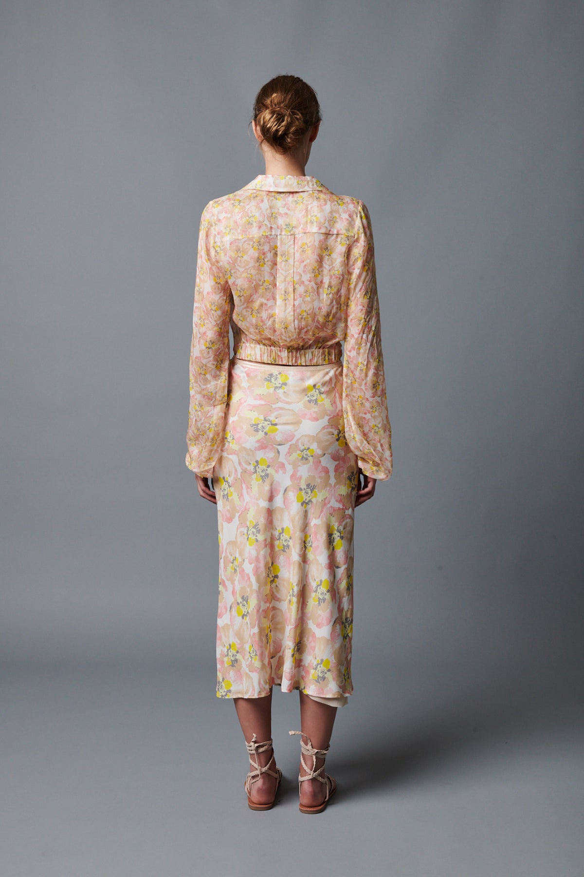 A-Lister Slip Skirt In Pale Warhol Floral