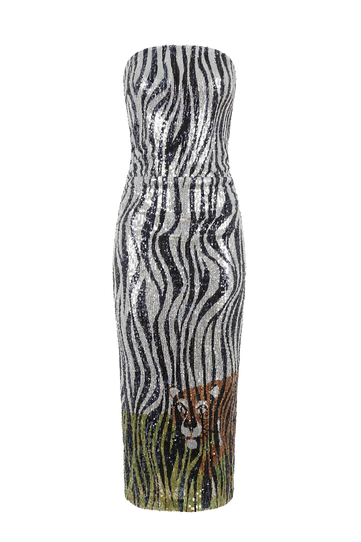 Hidden Tiger Tube Dress