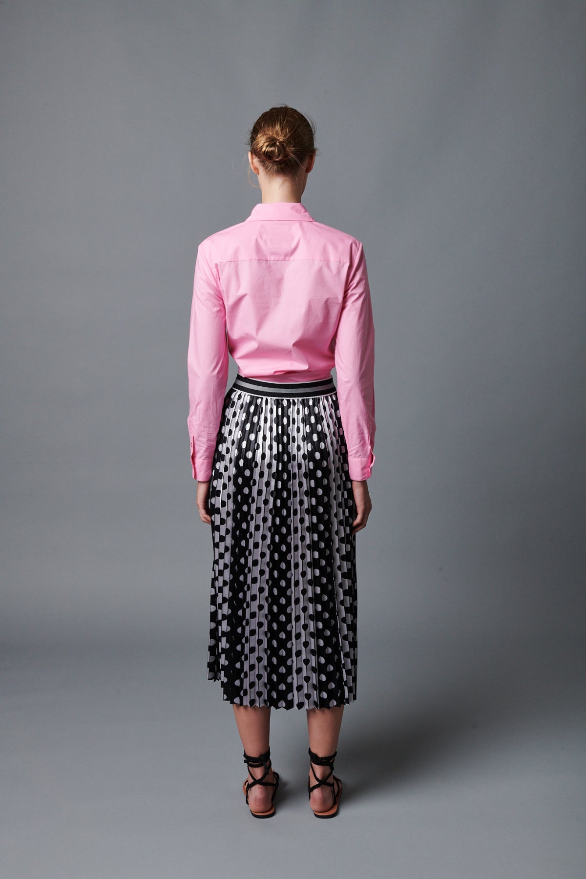 Le Superbe Stripish Dots Pleated Skirt