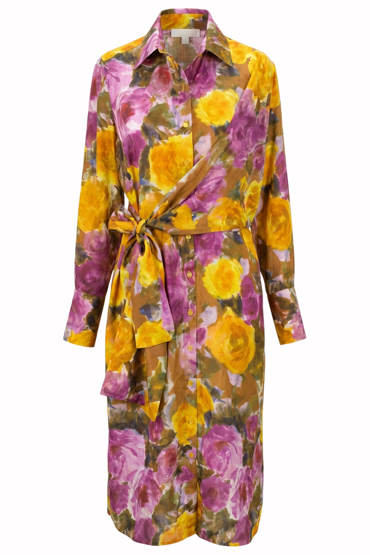 Diagonal Shirt Dress