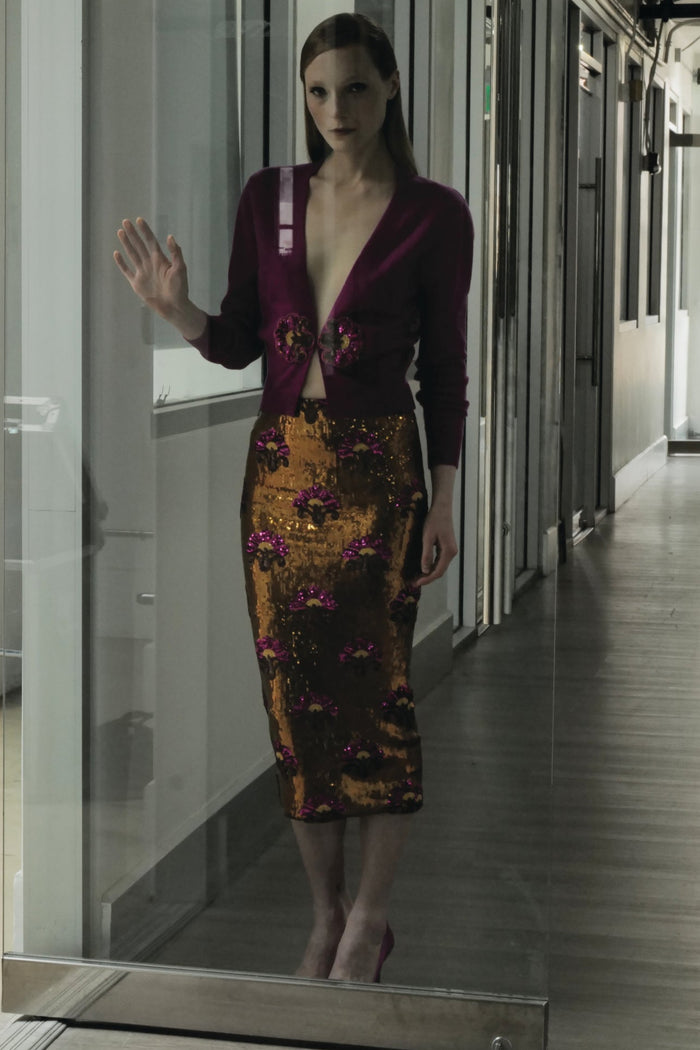 Liza Skirt Flutter Caviar