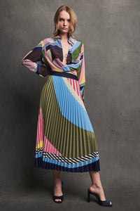 Sunset Tower Tuck Blouse