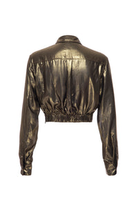 Metallic Sunset Tower Tuck Shirt