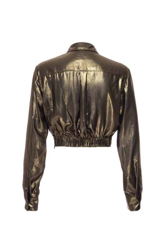 Metallic Sunset Tower Tuck Shirt