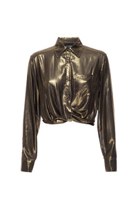 Metallic Sunset Tower Tuck Shirt