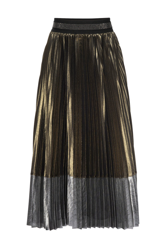 The Ritz Two Toned Pleated Skirt