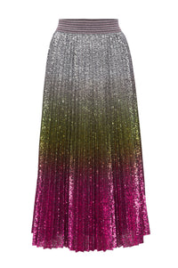 Flaming Colossus Pleated Skirt
