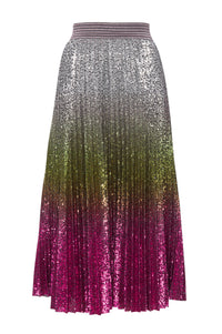Flaming Colossus Pleated Skirt