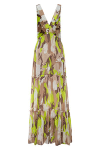 Electric Camo Beach Gown