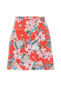 Postcard Mini Skirt